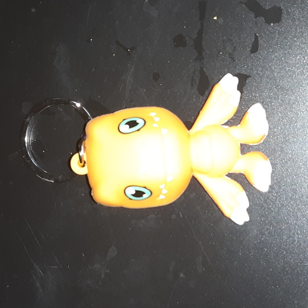 DIGIMON AGUMON KEYCHAIN CHARM NRMINT CONDITION